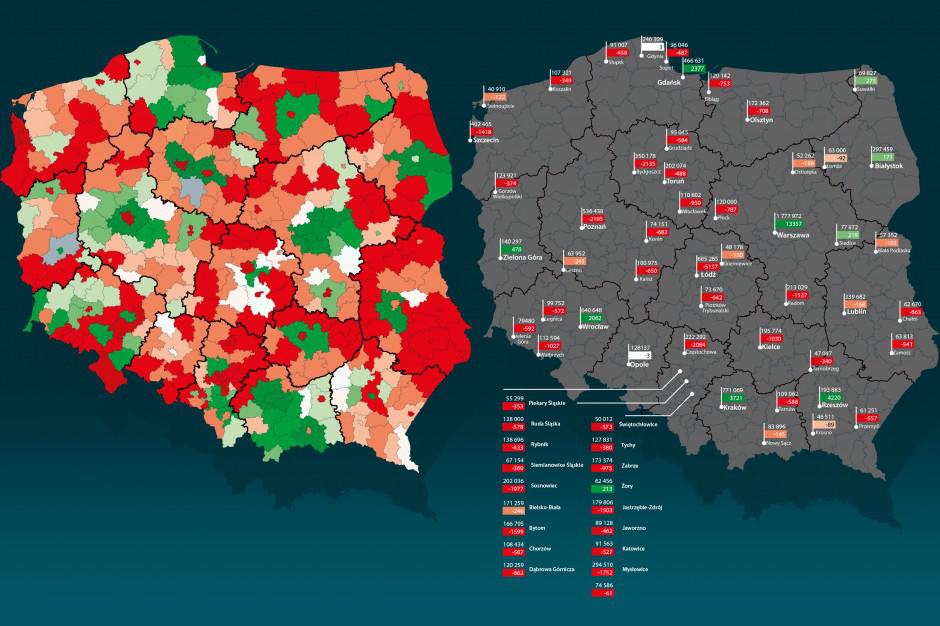 Raciborszczyzna wśród najszybciej wyludniających się rejonów Polski [MAPA]