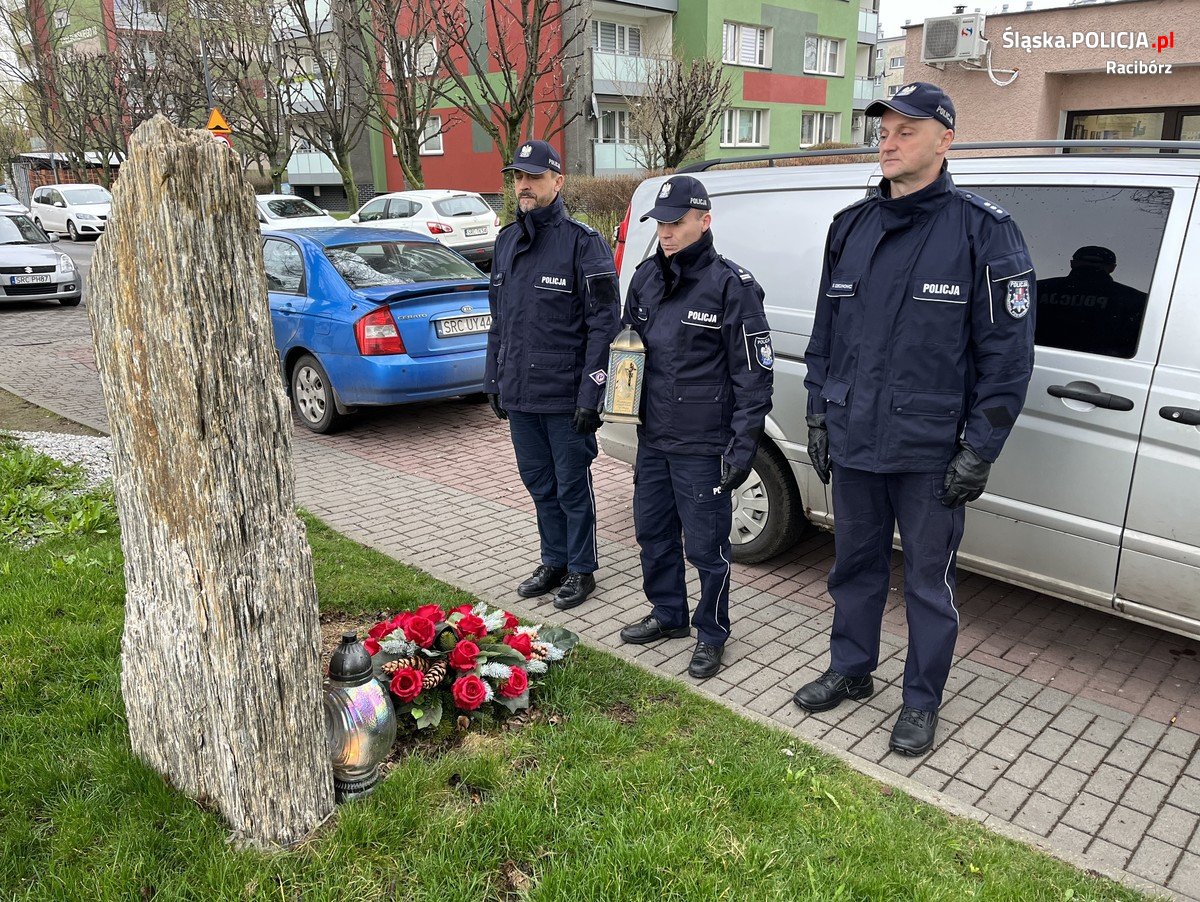 Raciborscy policjanci uczcili pamięć śp. asp. Michała Kędzierskiego