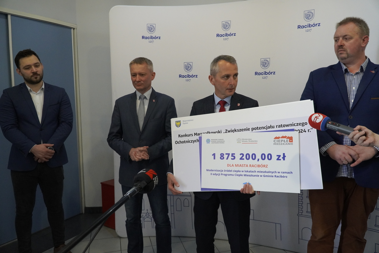 Miasto Racibórz pozyskało ponad 2,7 mln zł dofinansowania