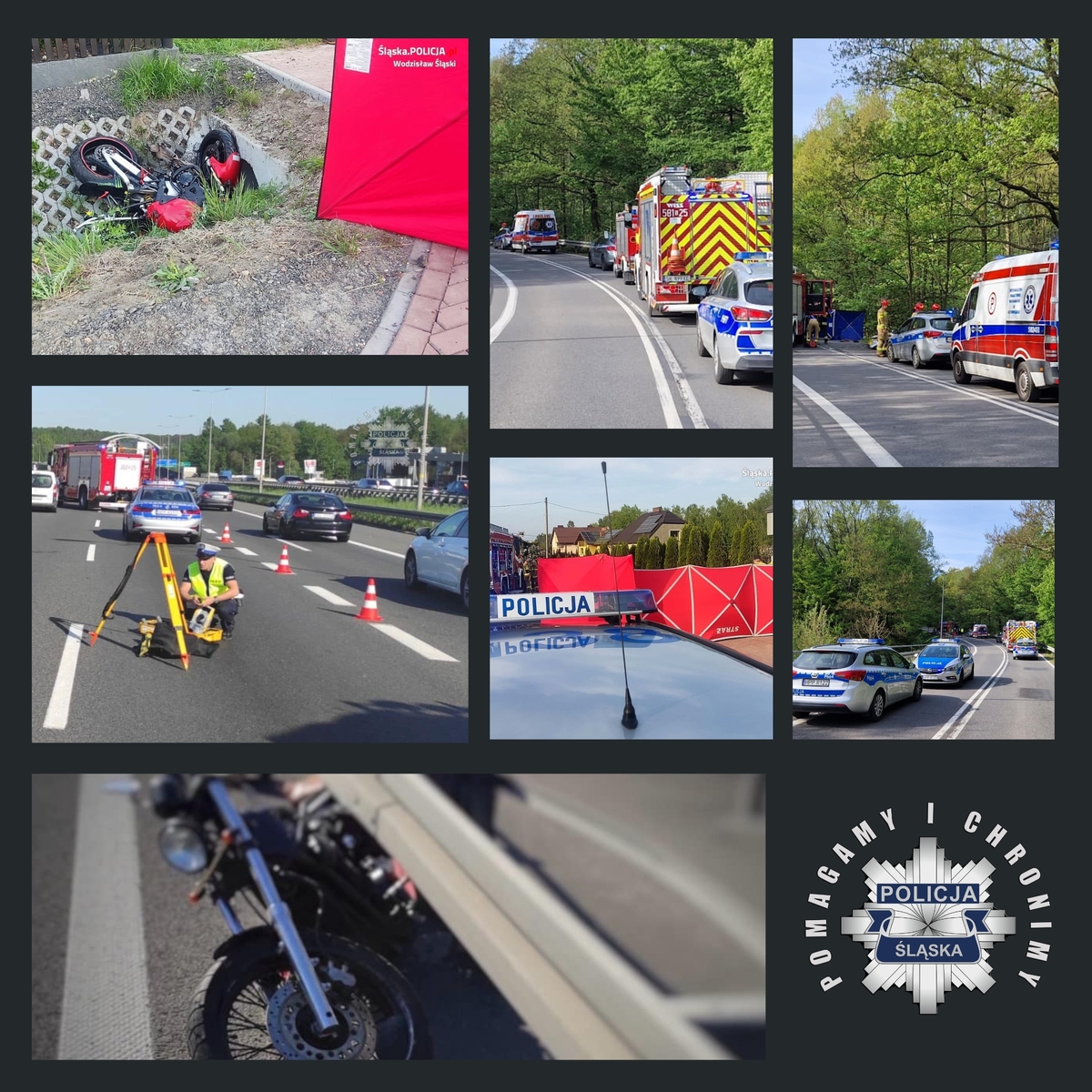 Śląskie: Trzykrotny wzrost liczby wypadków z udziałem motocyklistów